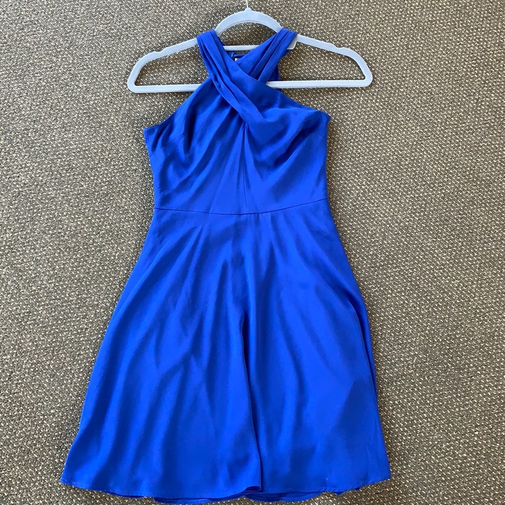 Blue mini dress